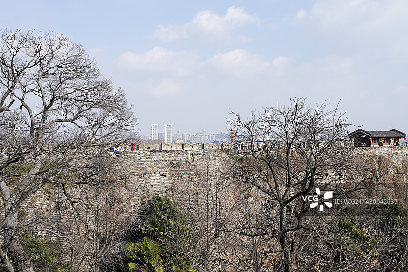 南京 玄武湖 城墙图片素材