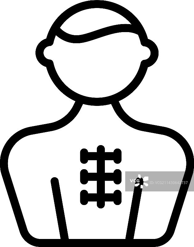 心脏外科医生图标轮廓图片素材