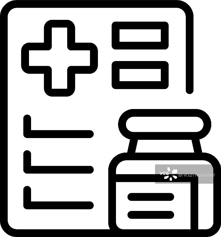 医疗文件图标轮廓手术疾病图片素材