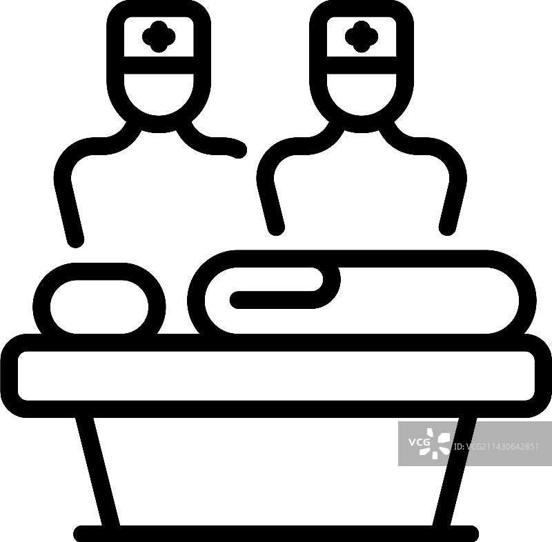心脏外科诊所图标轮廓图片素材