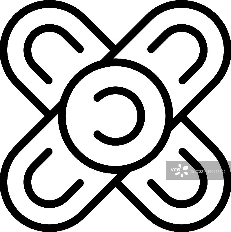 心脏病医疗石膏图标轮廓图片素材