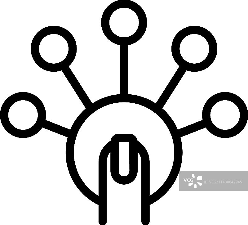 VR图标轮廓虚拟旅行按钮图片素材