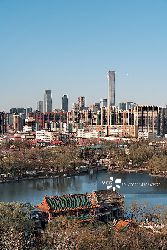 北京龙潭湖与CBD图片素材