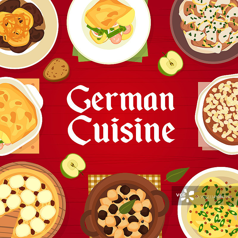 德国美食菜单肉类菜肴图片素材