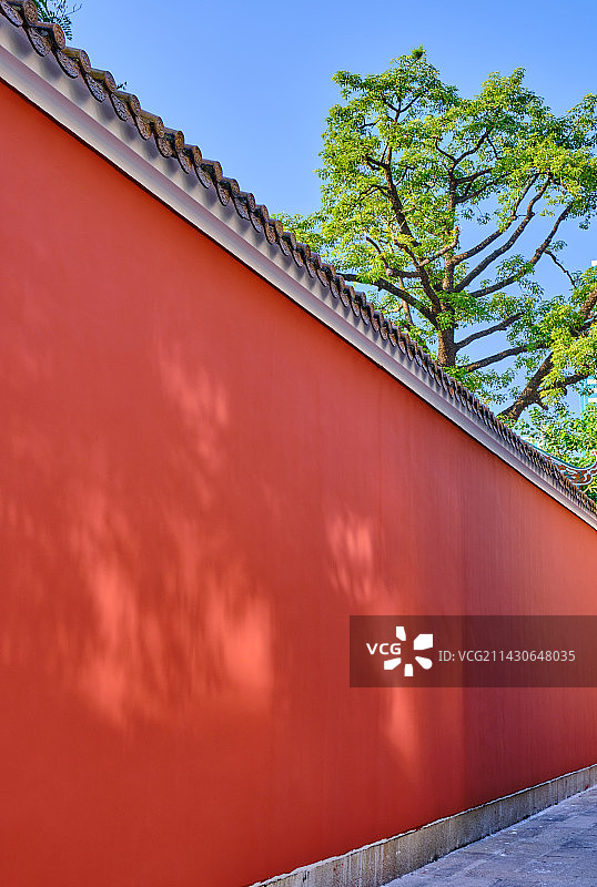 广州农讲所番禺学宫传统中式古建筑红墙图片素材