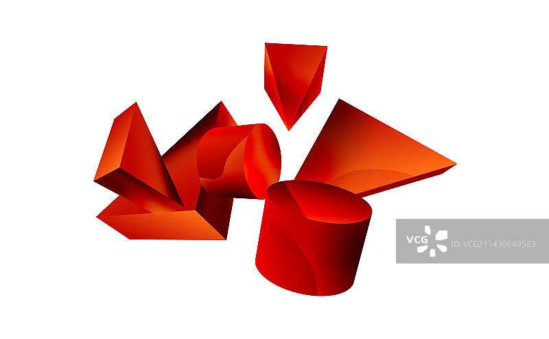 三维极简几何抽象背景图片素材