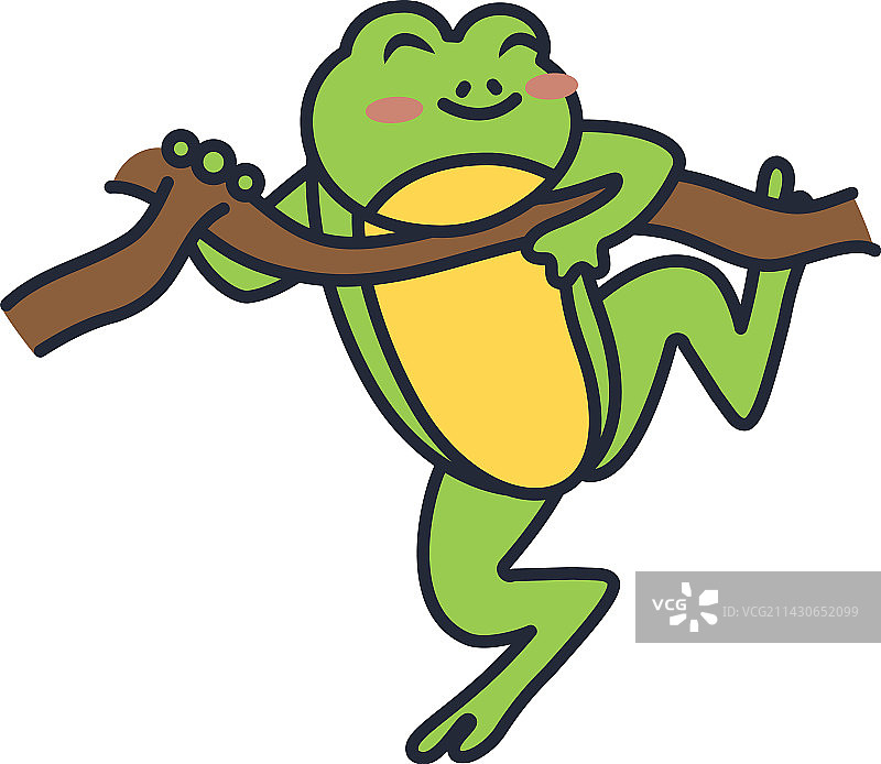 树枝上的青蛙图片素材