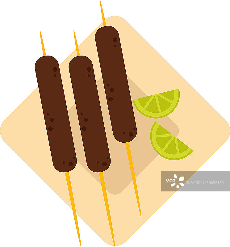 印度传统烤肉串美食图片素材