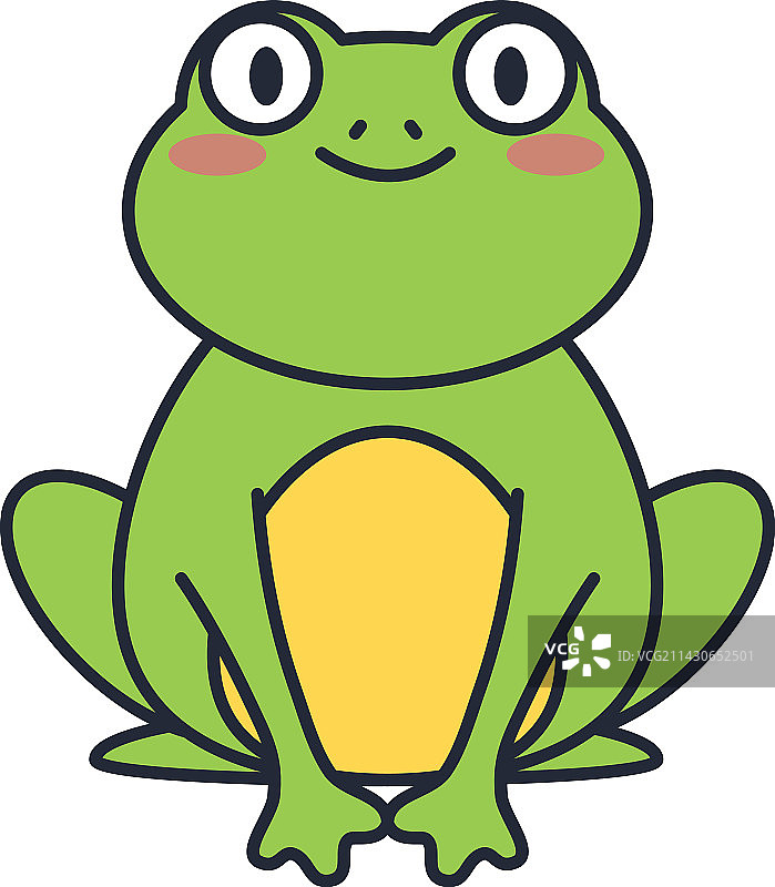 绿色青蛙两栖动物形象图片素材