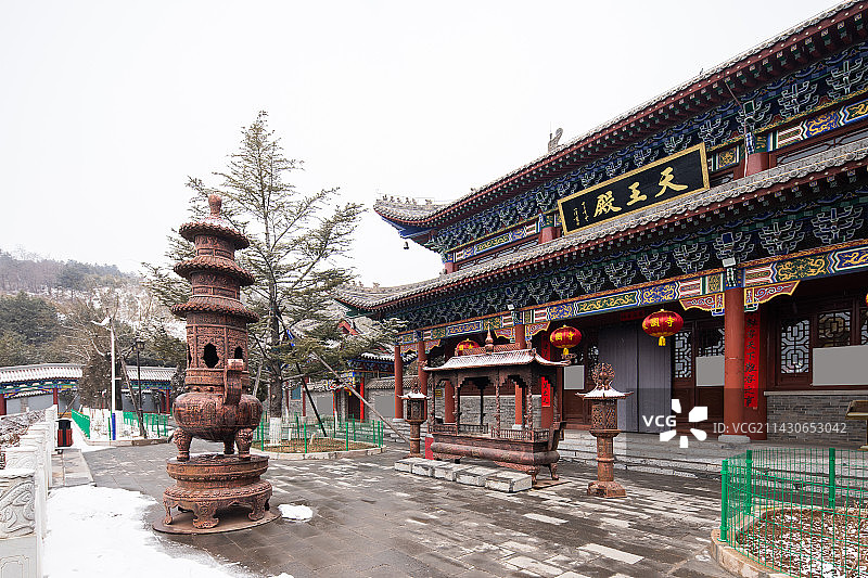 山西省阳泉市盂县报国寺风光图片素材