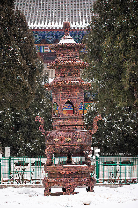 山西省阳泉市盂县报国寺风光图片素材