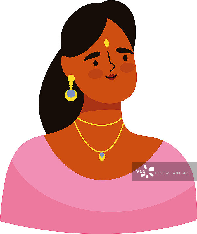 具有印度文化特色的美丽女人图片素材