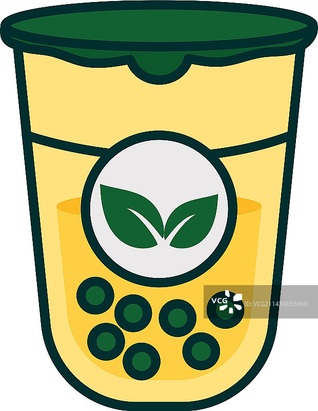 茶壶中的绿茶图片素材