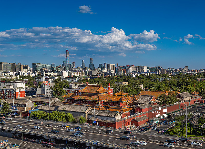 风和日丽的北京城图片素材