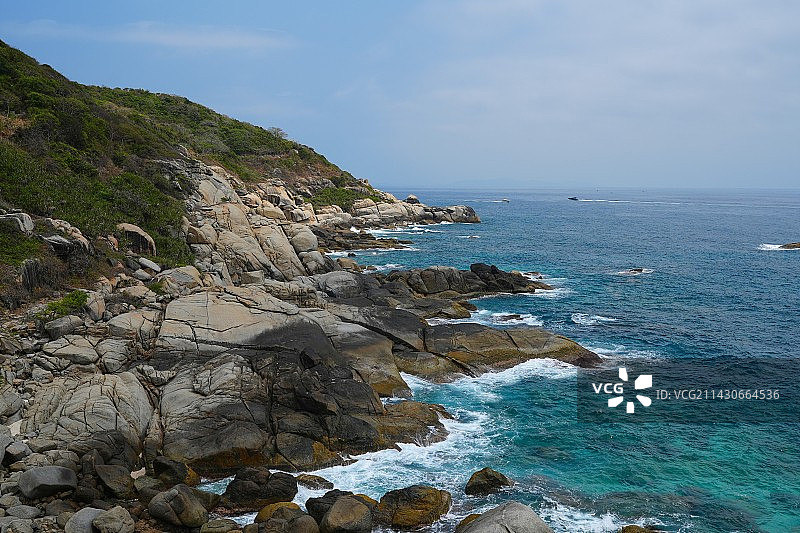 三亚蜈支洲岛的旅游观光风景图片素材
