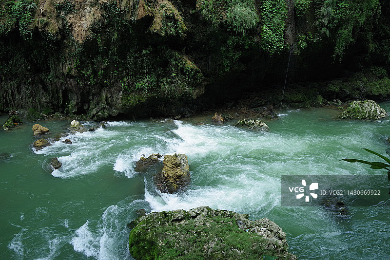 此间青绿，水润马岭河图片素材