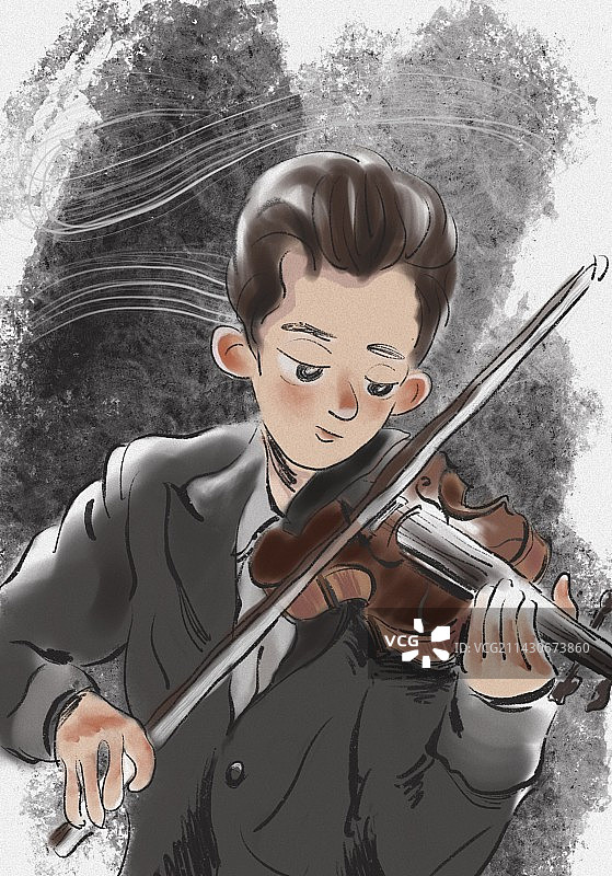 拉小提琴的人图片素材