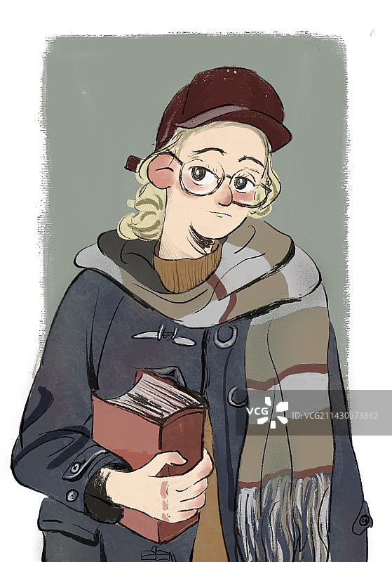 拿书本的学生图片素材