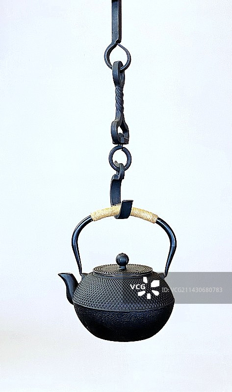 铁壶煮茶图片素材