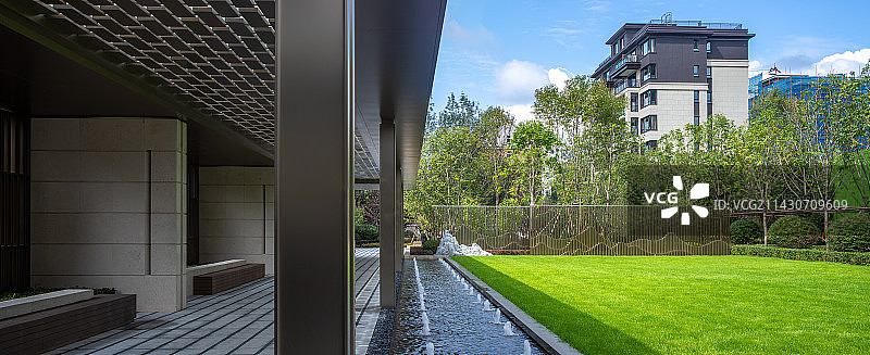 别墅庭院园林图片素材