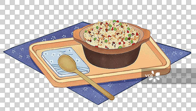 二十四节气立夏节气食物美食立夏饭插画元素图片素材