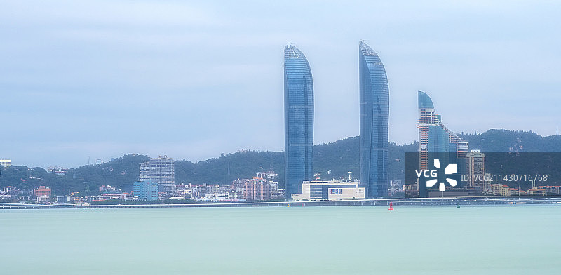 厦门双子塔图片素材
