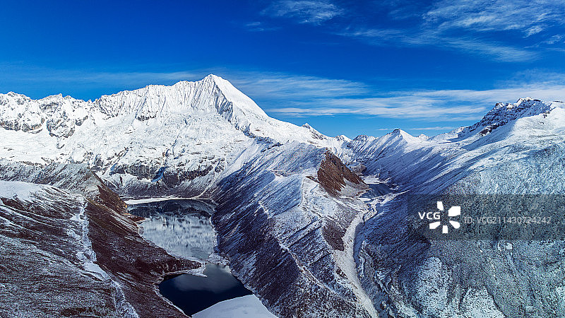 西藏库拉岗日白马林措图片素材