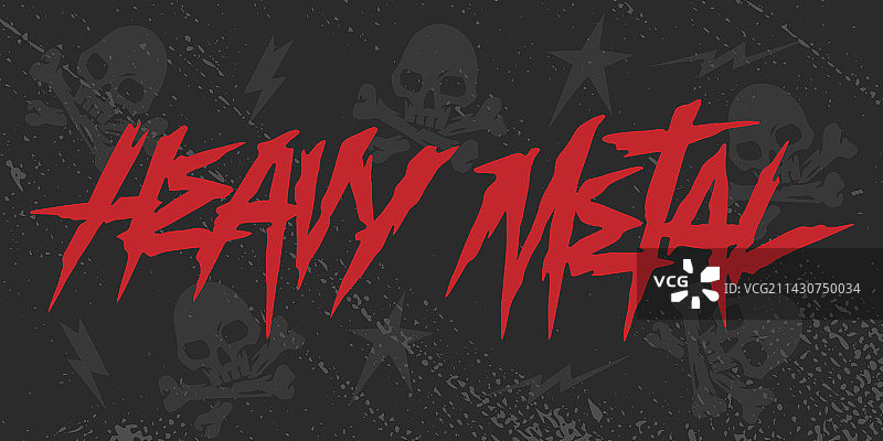 重金属音乐彩色海报图片素材