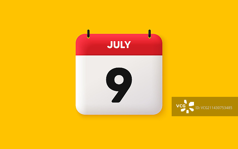 本月9号的活动日程日期图标图片素材