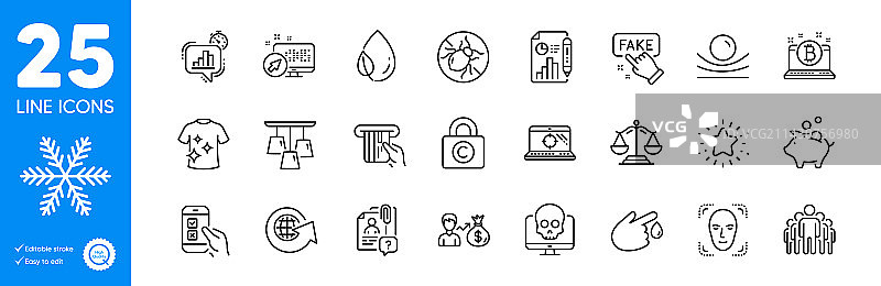 臭虫搜索员工轮廓图标集图片素材