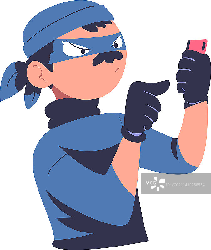 戴面具的网络窃贼黑客窃取个人数据图片素材