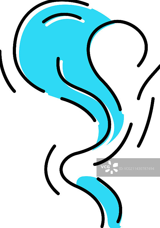 烟雾气味彩色图标图片素材