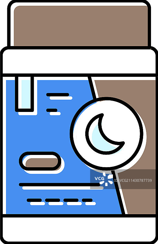 夜霜产品彩色图标图片素材