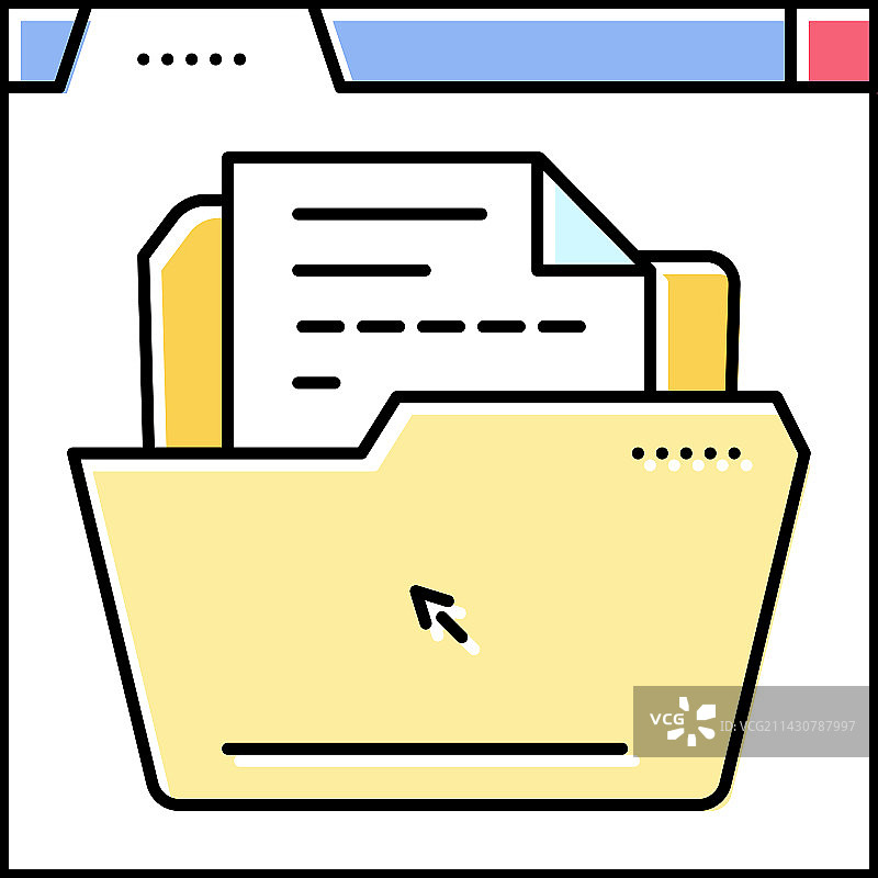 网页文档彩色图标图片素材