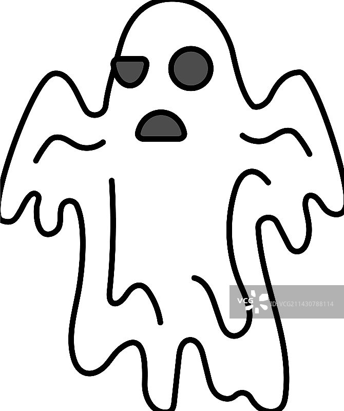 幽灵彩色图标图片素材