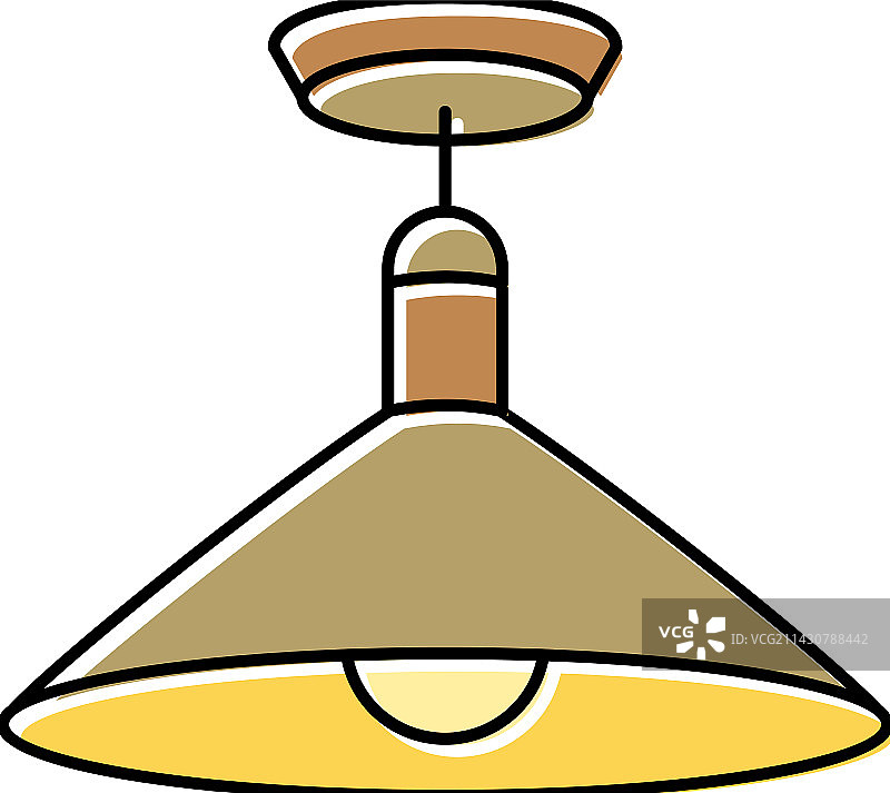 金属灯天花板颜色图标图片素材