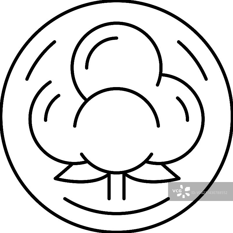 棉布线条图标图片素材