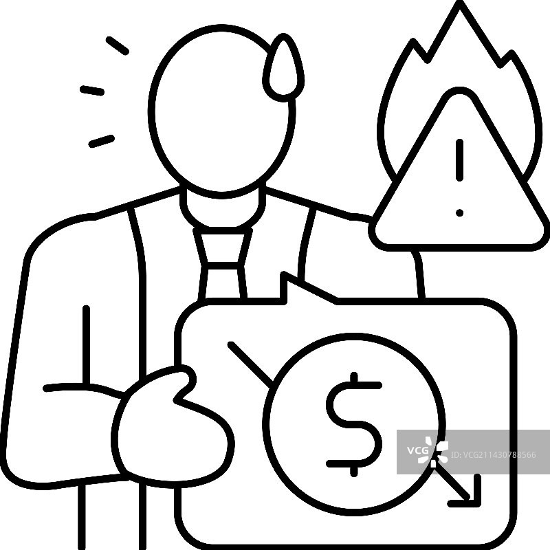 倾斜的管理价值观与组织危机图片素材