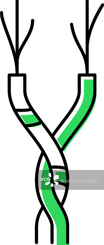 双绞线缆颜色图标图片素材