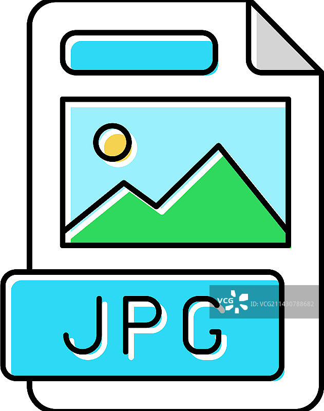 JPG文件格式文档颜色图标图片素材