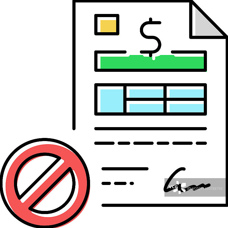 存款清算彩色图标图片素材