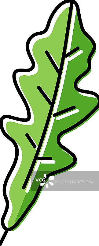 芝麻菜沙拉食物彩色图标图片素材