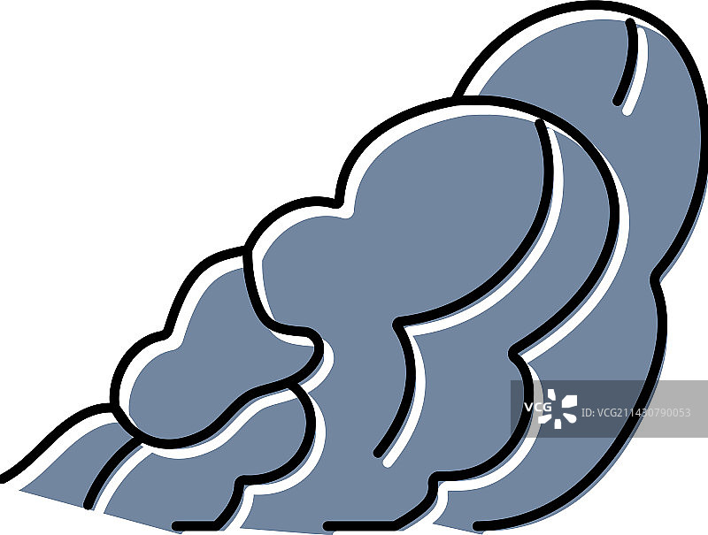 燃气气味彩色图标图片素材