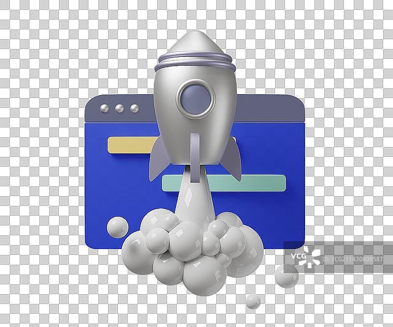 空白页3D图标图片素材