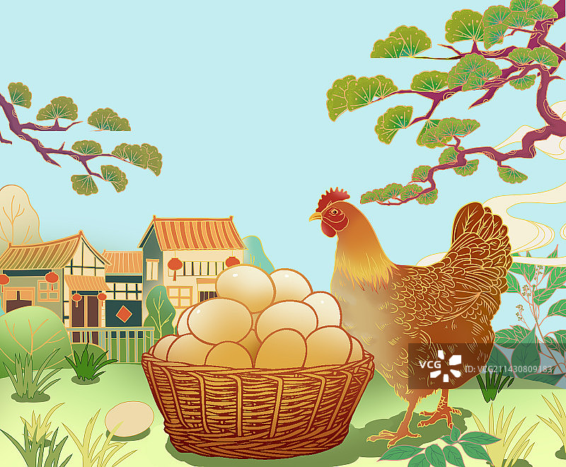 土鸡蛋图片素材
