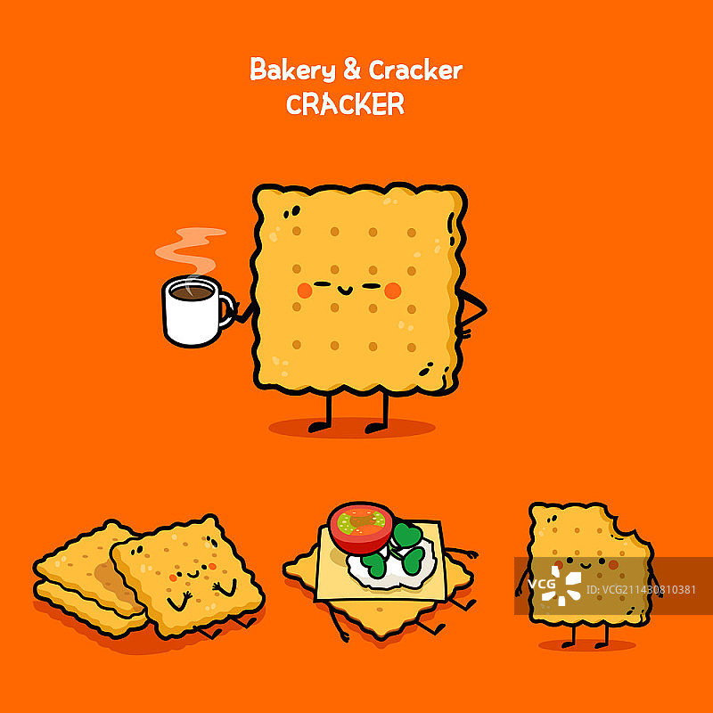 烘焙饼干角色矢量图图片素材