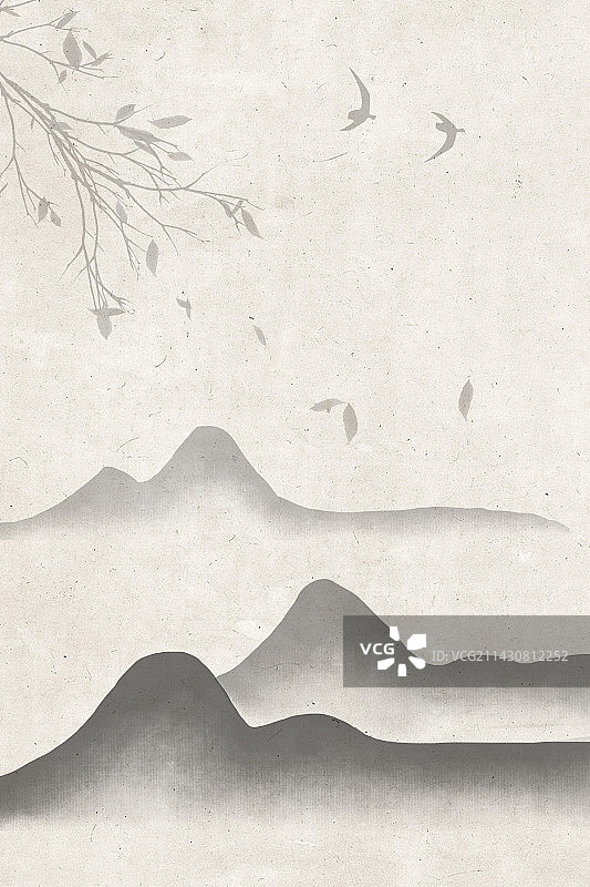 水墨画背景图片素材