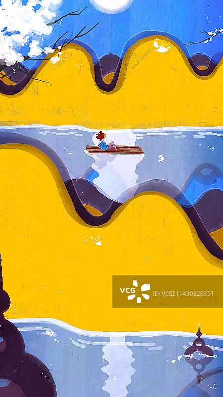 禅意——节气插画图片素材