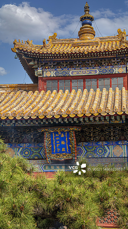 雍和宫法轮殿图片素材