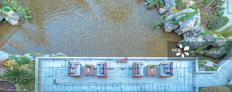 别墅庭院园林图片素材